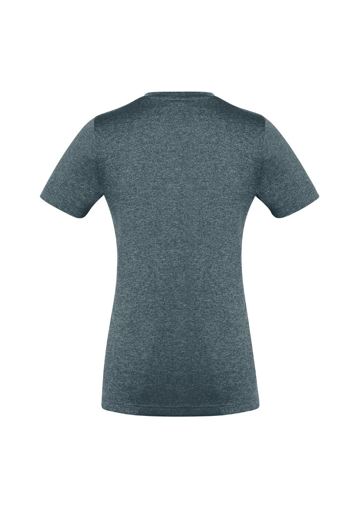 Aero Womens Short Sleeve Tee - Charcoal - Back