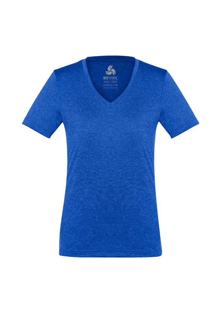 Aero Womens Short Sleeve Tee - Electric Blue - Front