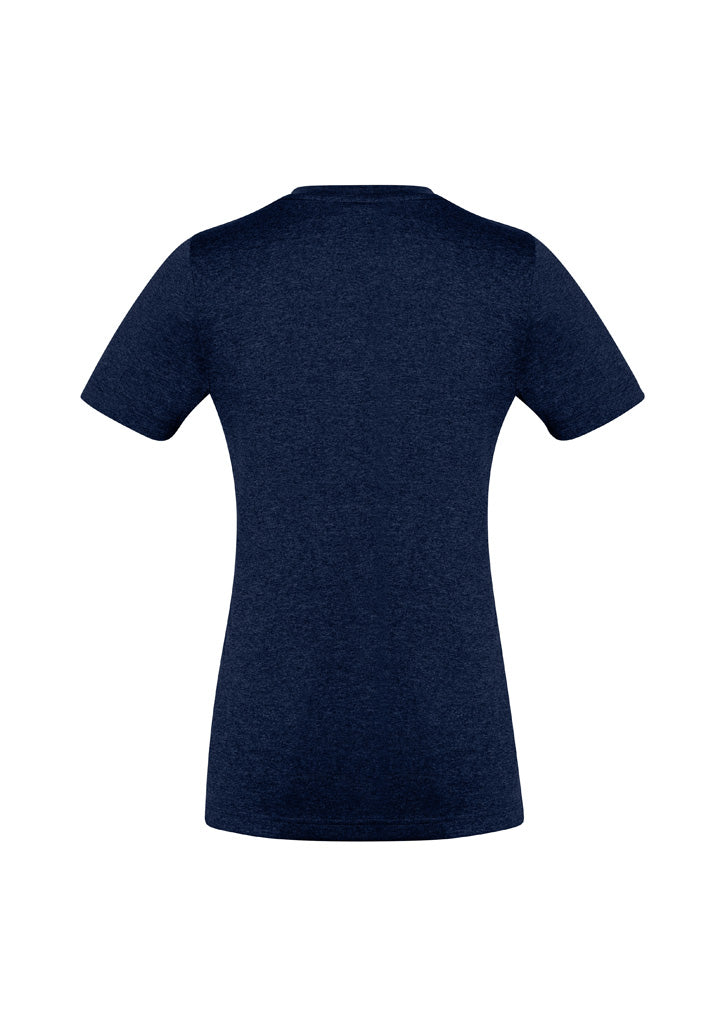 Aero Womens Short Sleeve Tee - Navy - Back