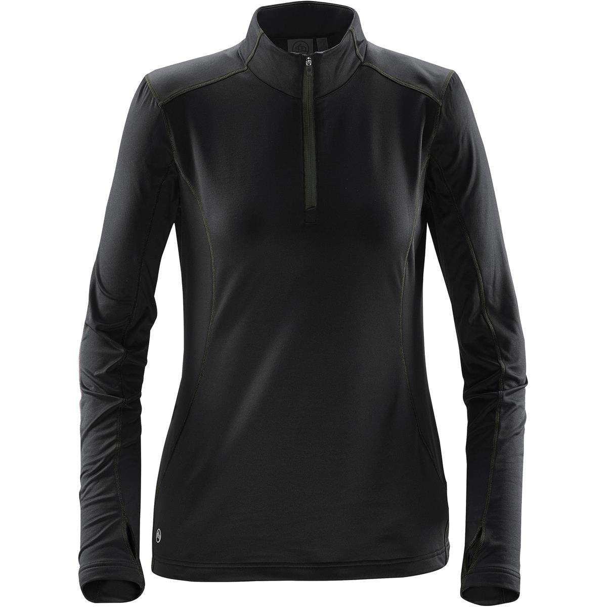 Women's Pulse Fleece Pullover - Black / Carbon - Front