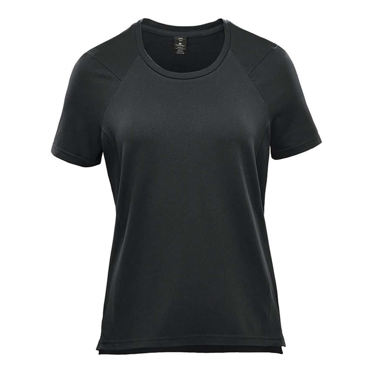 Women's Tundra Performance Short Sleeve Tee - Black - Front