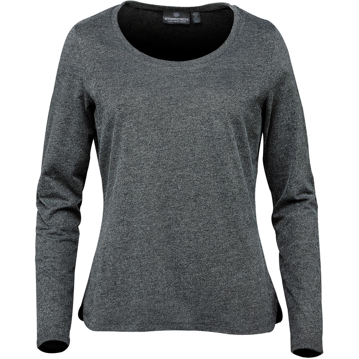 Women's Torcello L/S Tee - Graphite Heather - Front