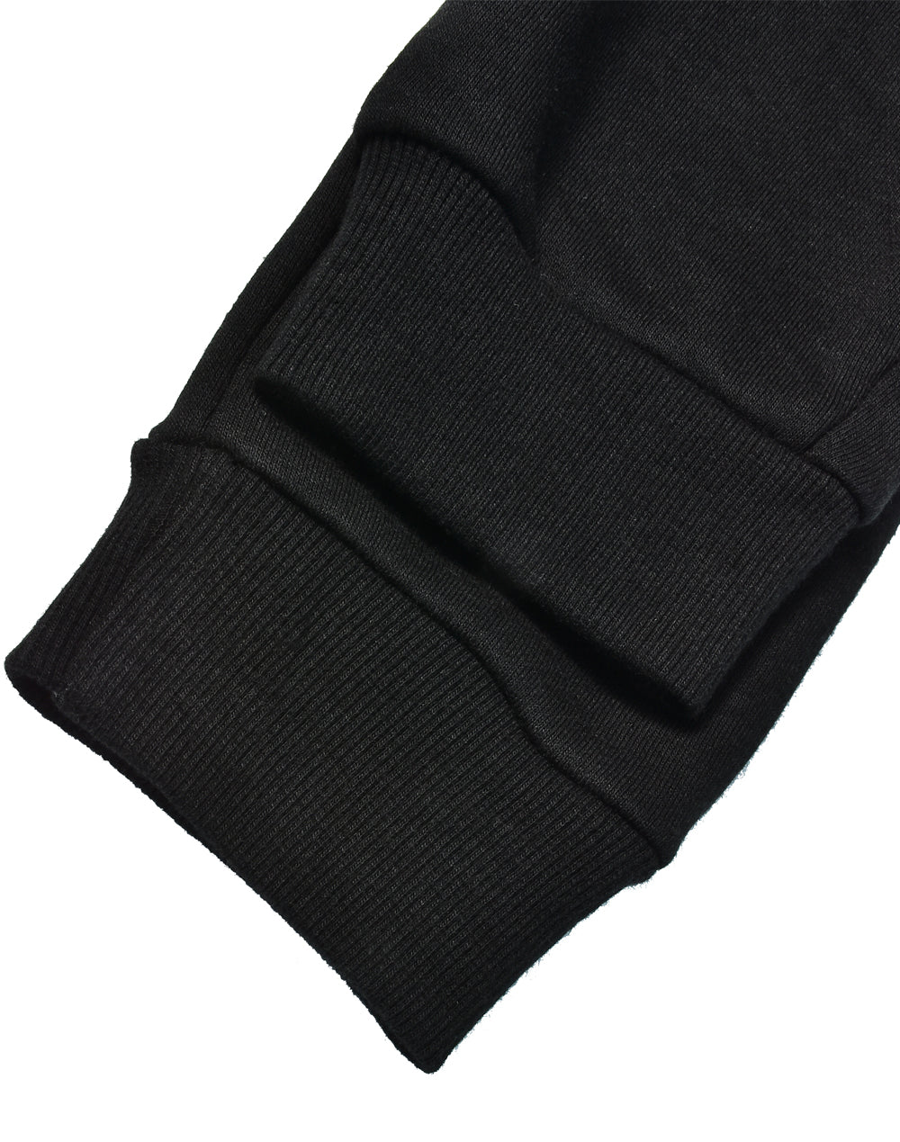Kids French Terry Track Pants - Black - View