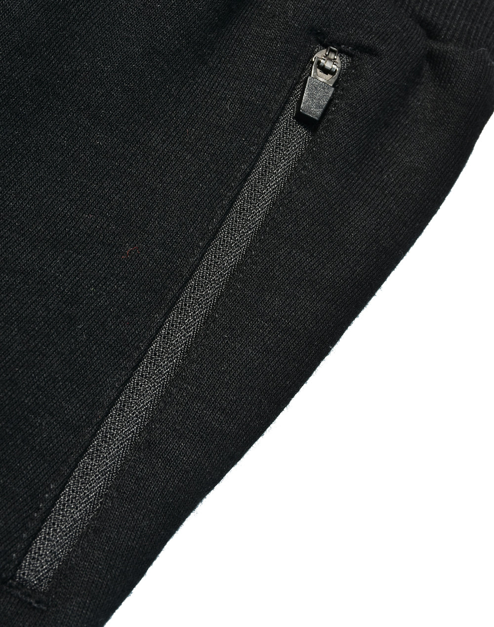Kids French Terry Track Pants - Black - View