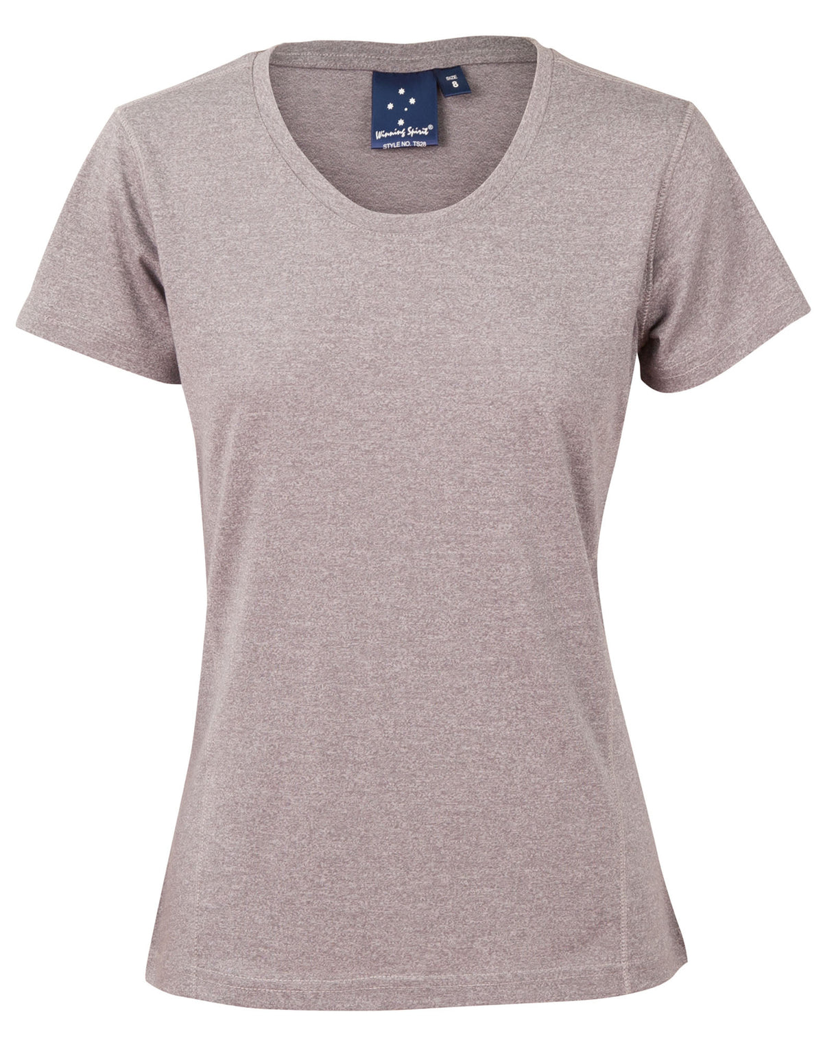 High Performance Heather Tee Ladies - Grey - Front