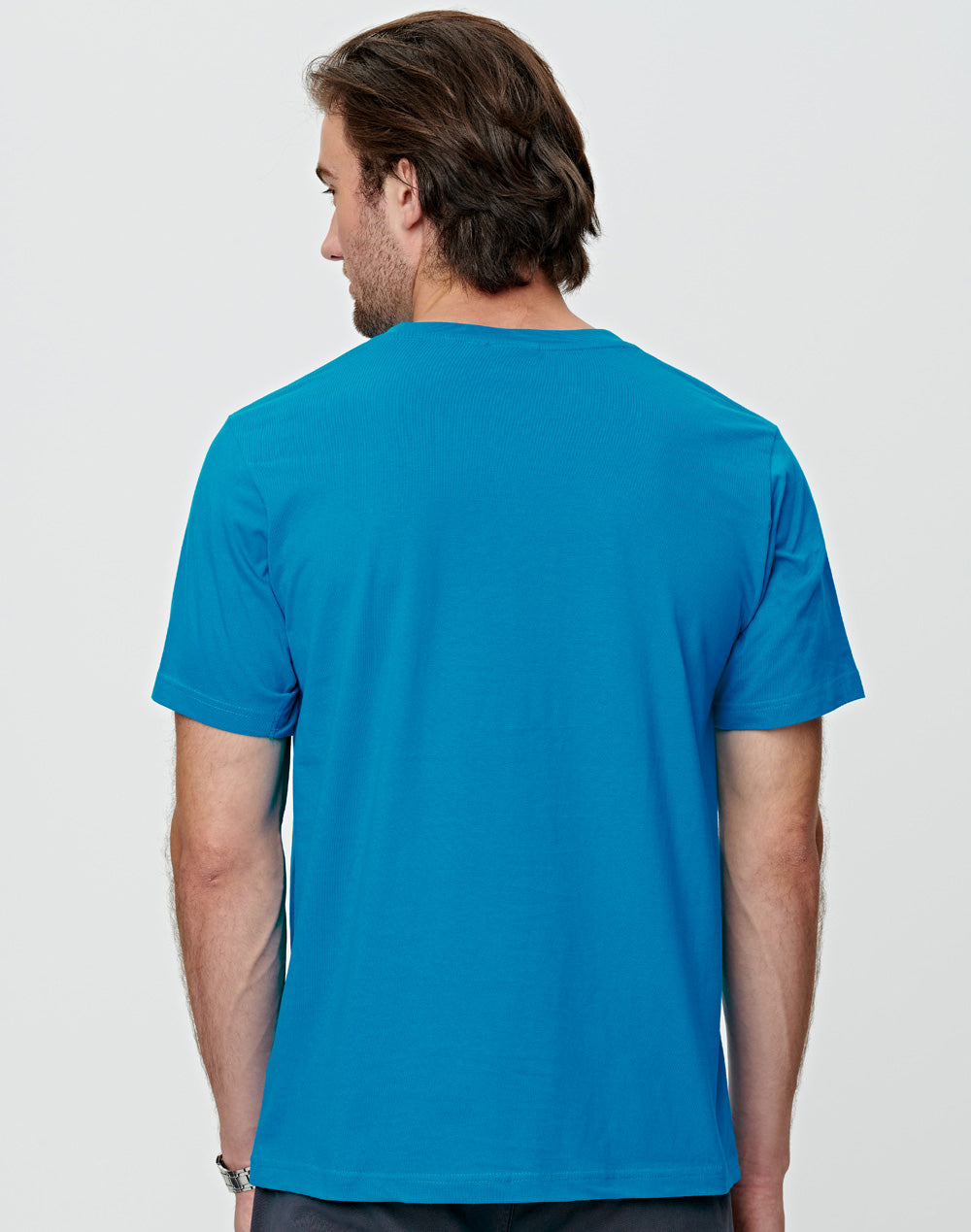 Savvy Tee Men's - Cyan - Back