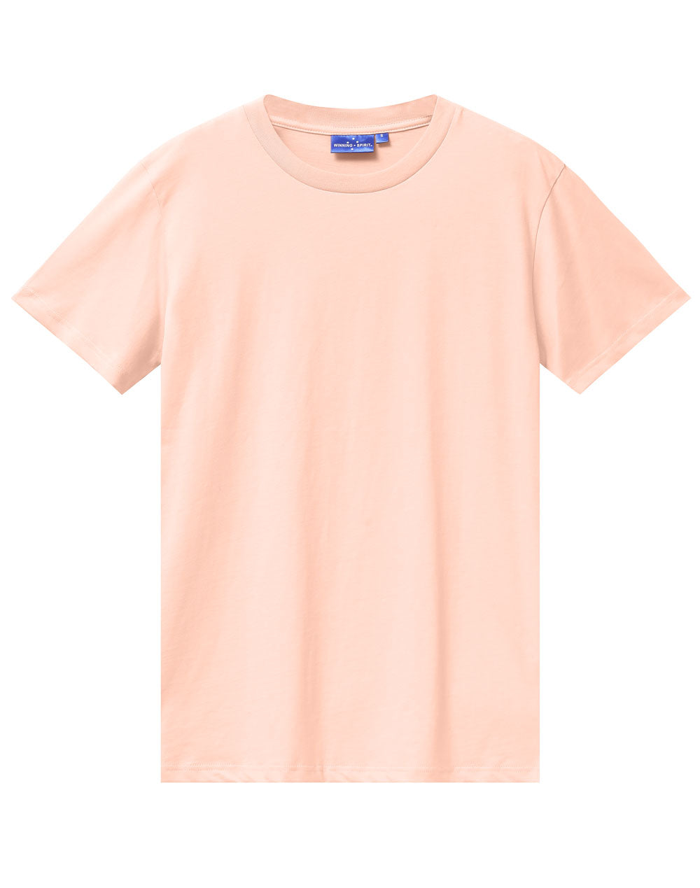 Premium Cotton Tee Shirt Mens - Pale Pink - Front