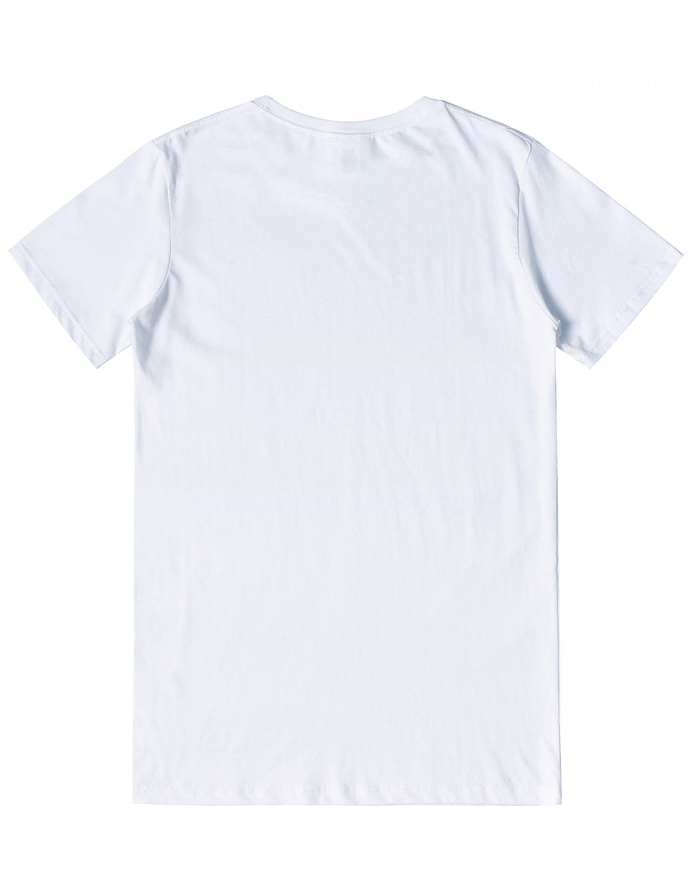 Premium Cotton Tee Shirt Mens - White - Back