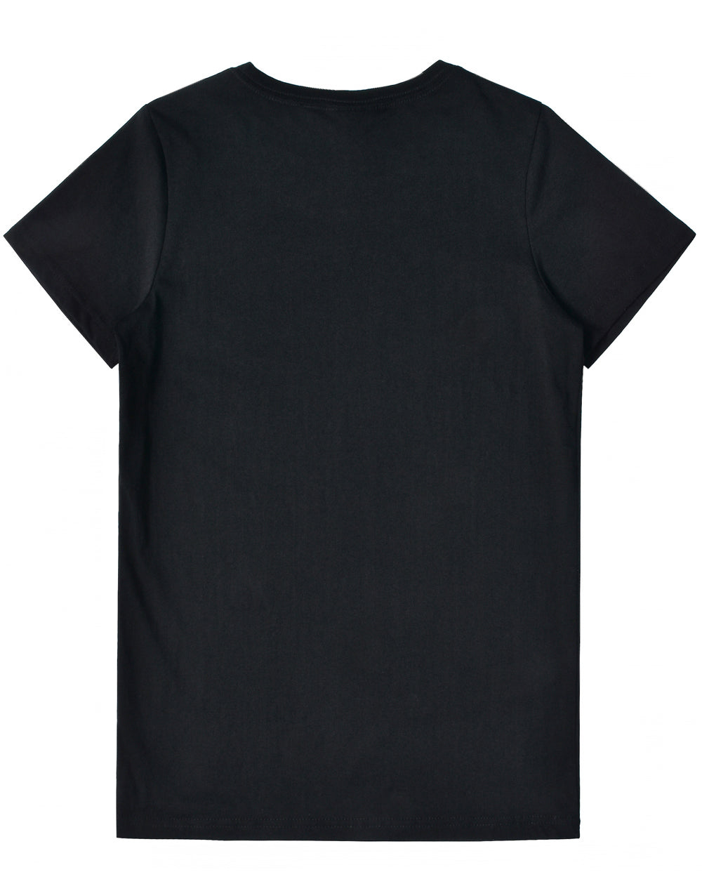 Premium Cotton Tee Shirt Ladies - Black - Back