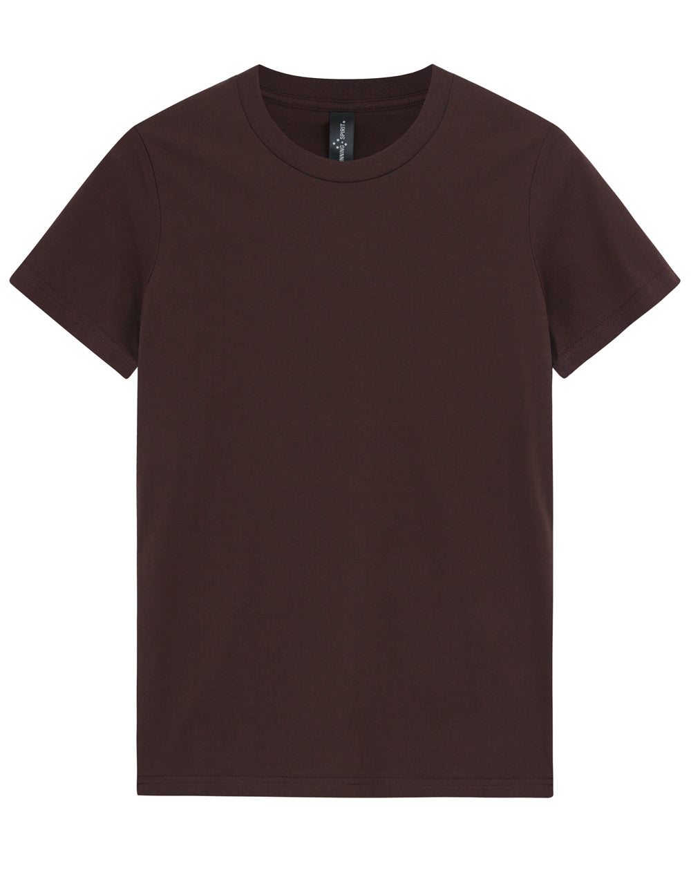 Premium Cotton Tee Shirt Ladies - Chestnut - Front
