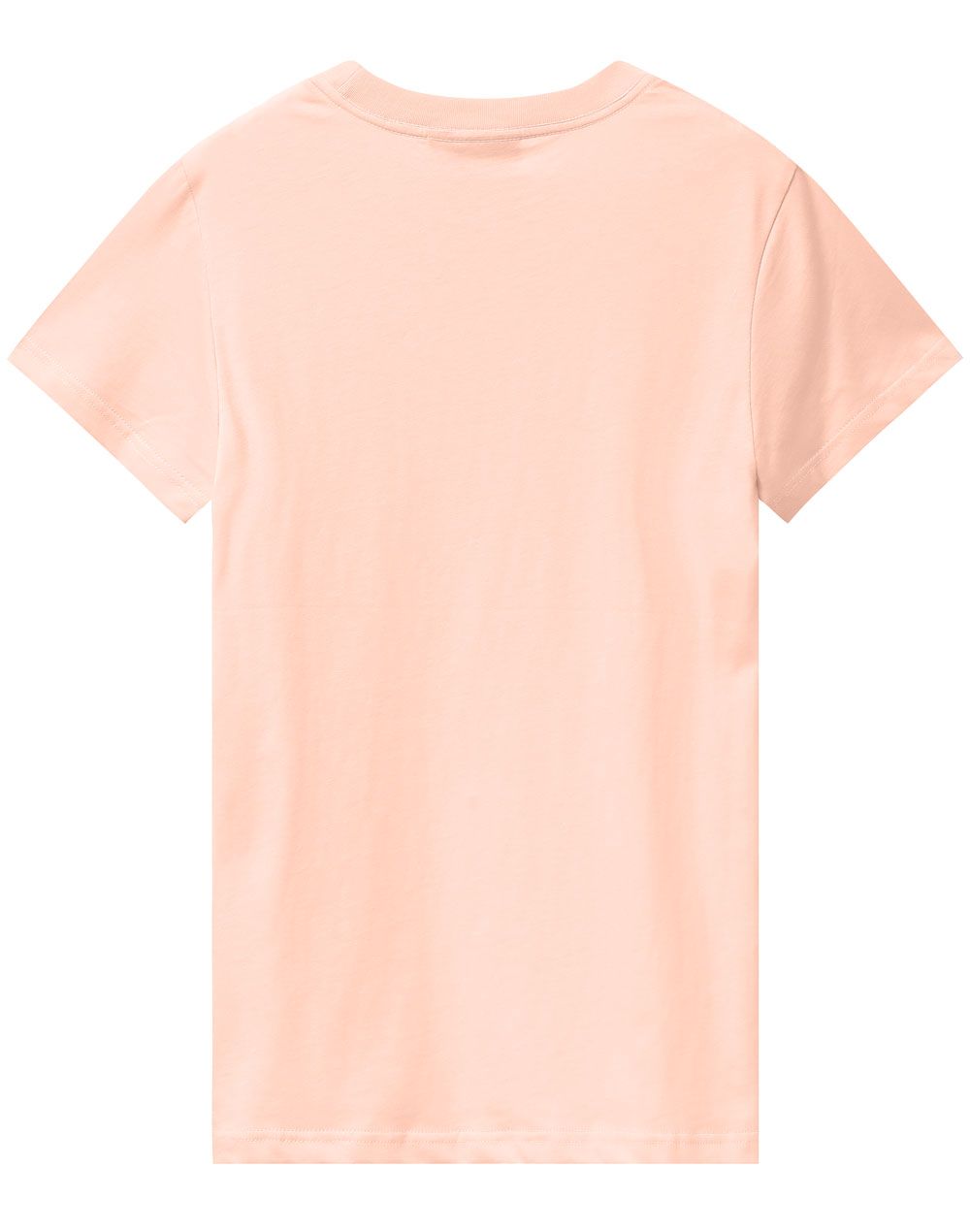 Premium Cotton Tee Shirt Ladies - Pale Pink - Back