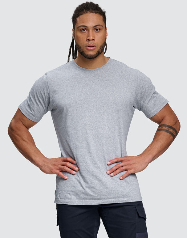 Premium Cotton Face Tee Men's - Marl Grey - View