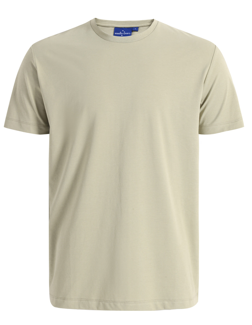 Premium Cotton Face Tee Men's - Pistachio - Front