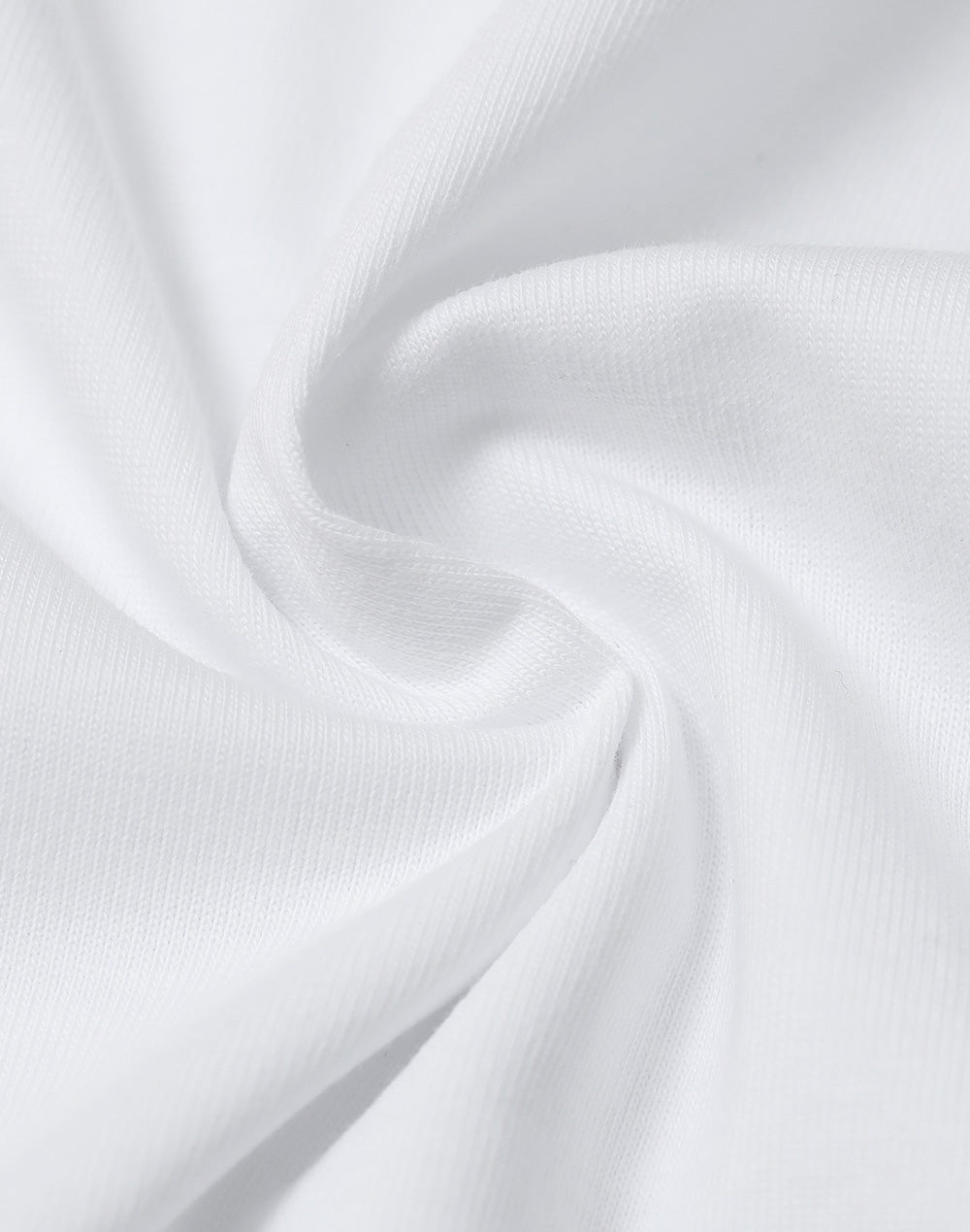 Premium Cotton Face Tee Ladie's - White - Fabric
