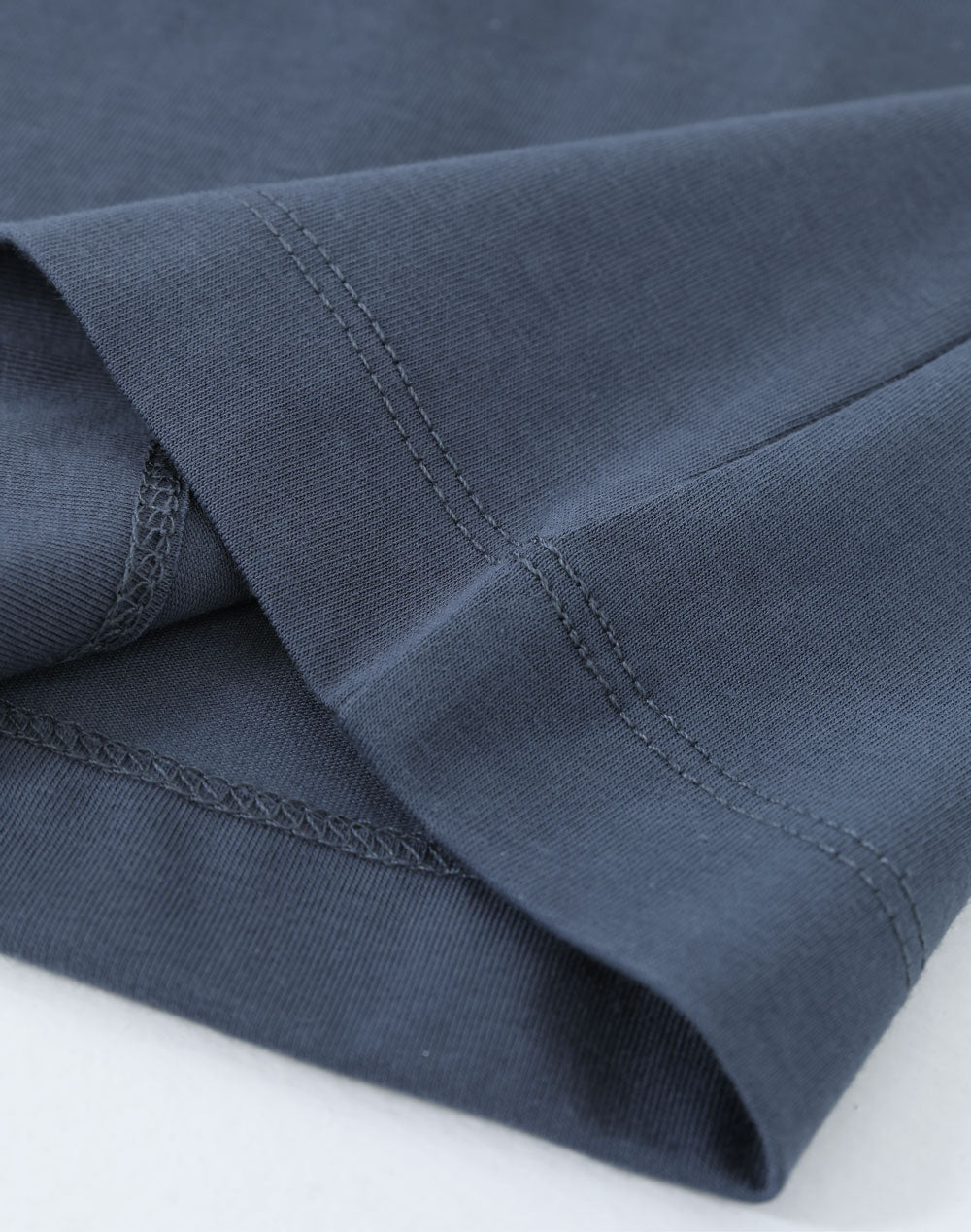 Mens Premium Cotton Face L/S Tee - Slate Blue - View