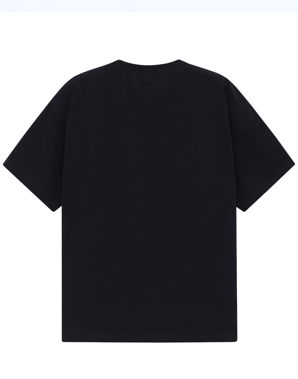 Unisex Heavy Cotton Oversized Tee - Black - Back