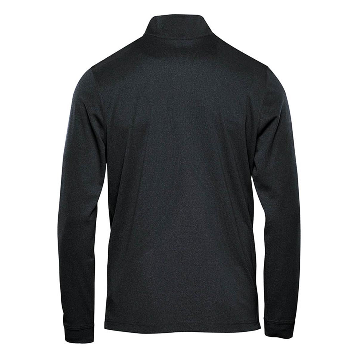 Men's Dockyard 1/4 Zip Pullover - Black - Back
