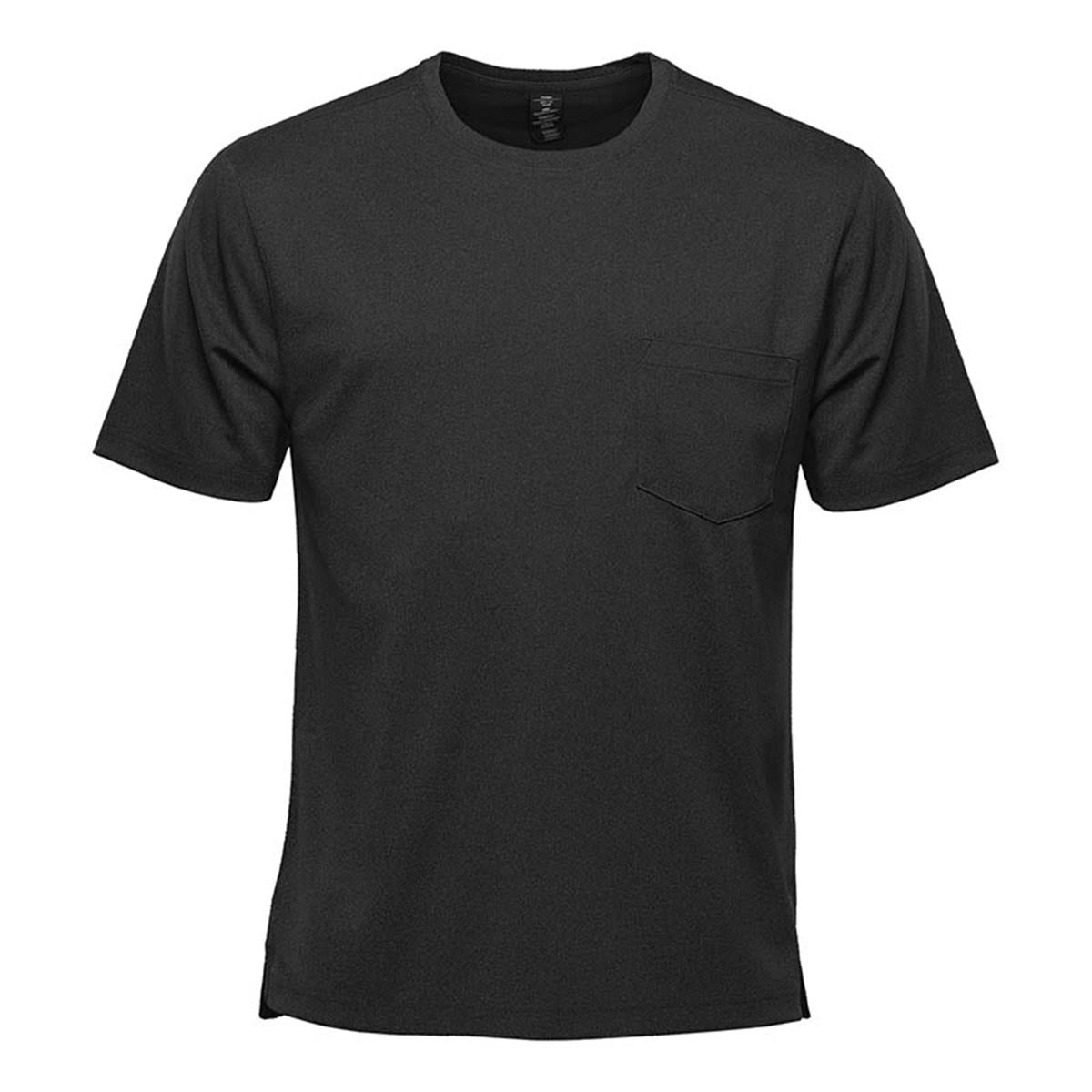Men's Dockyard Performance Short Sleeve Tee - Black - Front