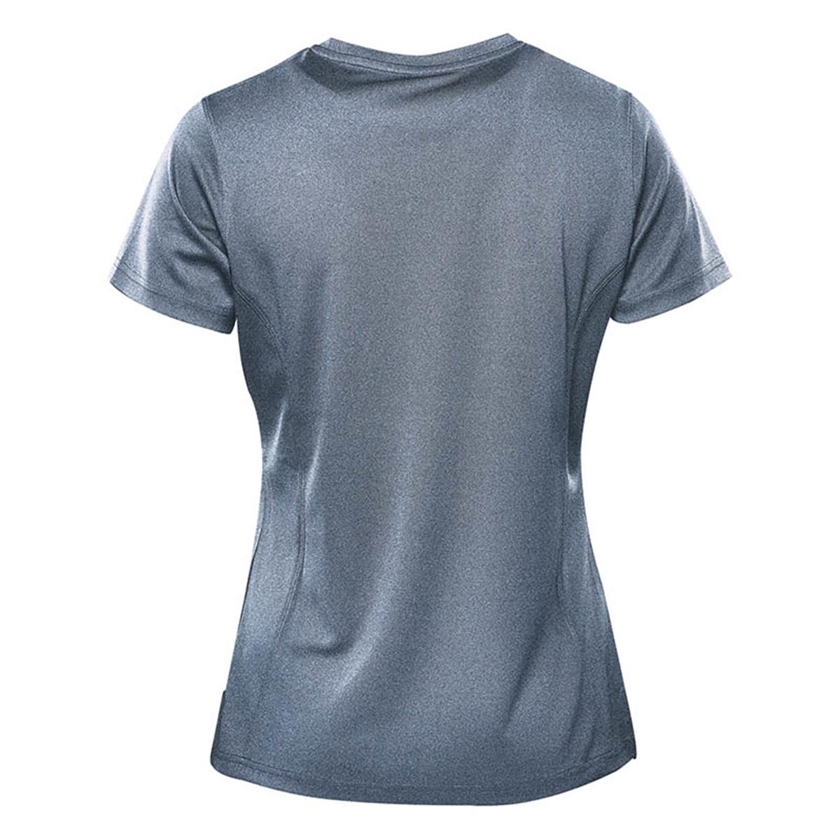 Women's Dockyard Performance Short Sleeve Tee - Navy Heather - Back