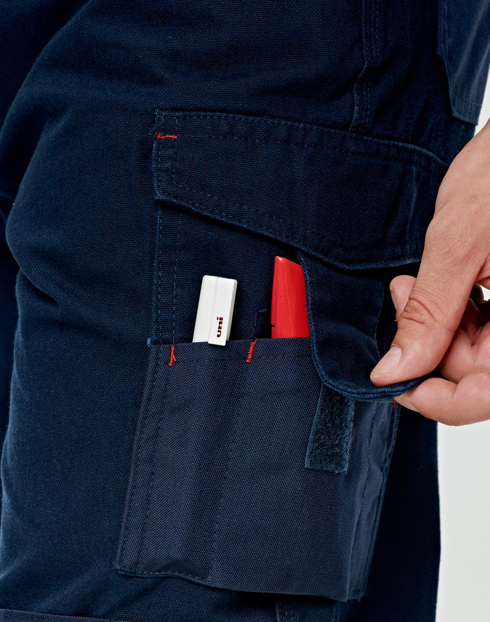 Cordura Durable Work Pants Regular Size - Navy - View