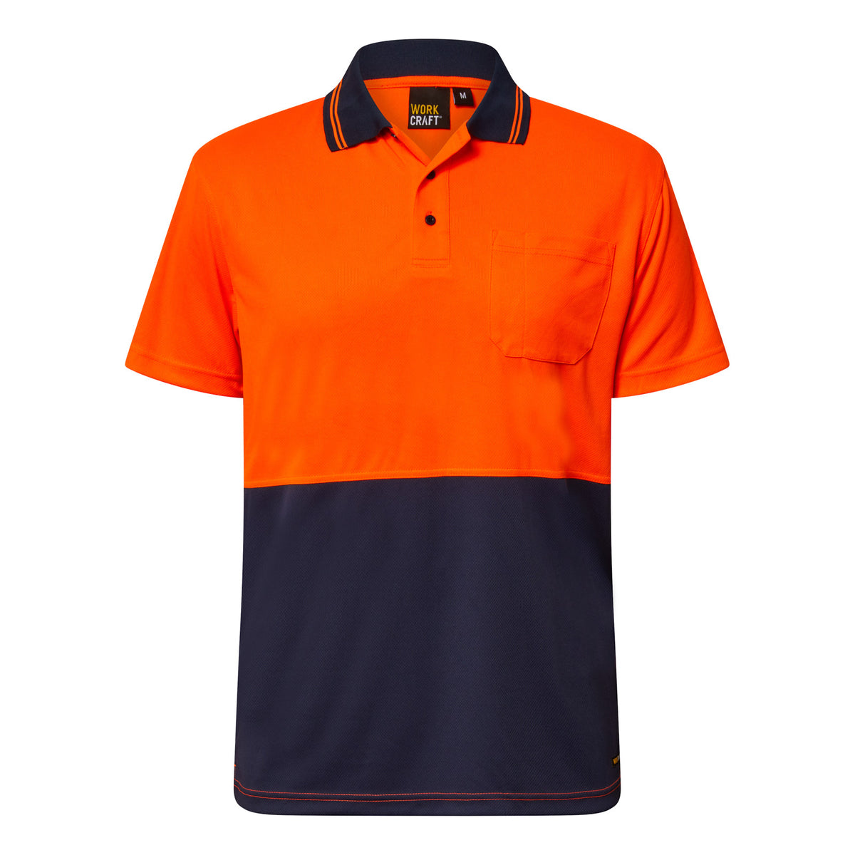 Hi Vis Short Sleeve Micromesh Polo with Pocket 3