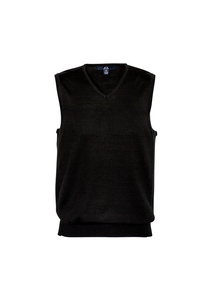 Milano Mens Vest - Black - Front