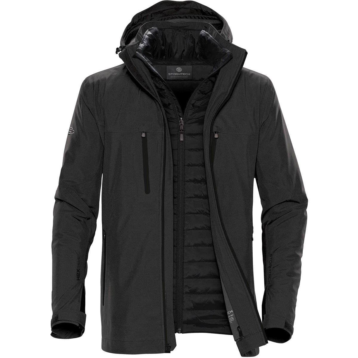 Men's Matrix System Jacket - Charcoal Twill / Black - Front