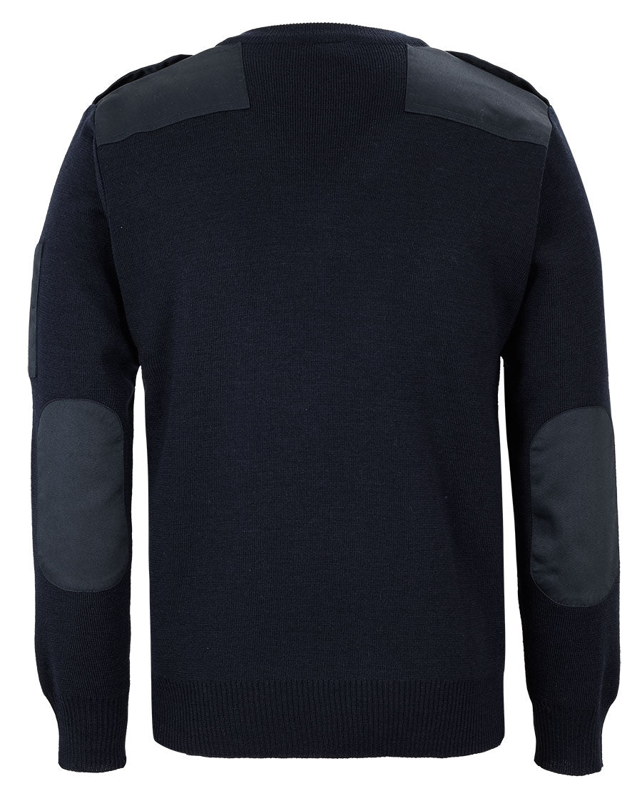 JB's Epaulette Jumper - Dark Navy - Back