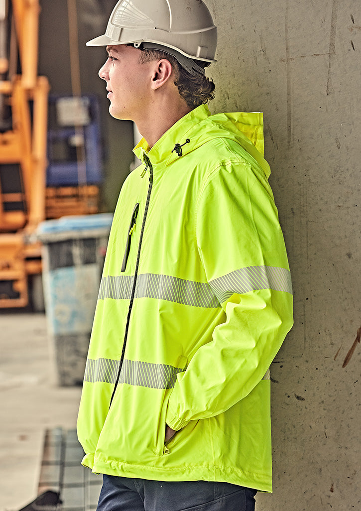 Unisex Super Light Segmented Tape Packable Rain Jacket 4
