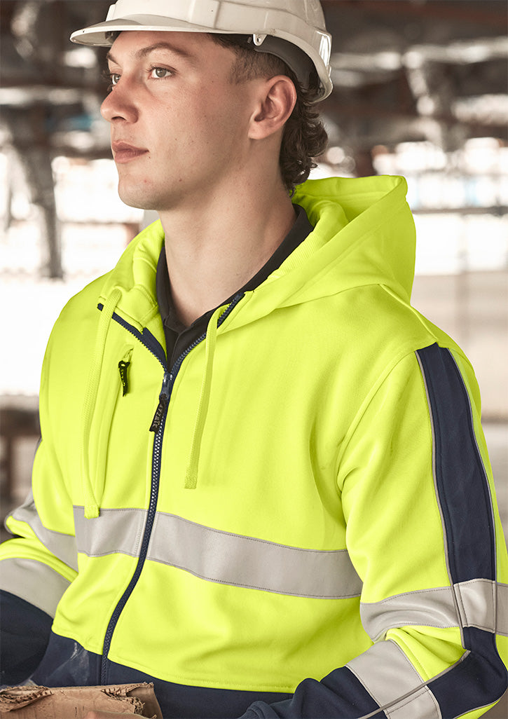 Unisex Hi Vis Full Zip Stretch Taped Hoodie 6