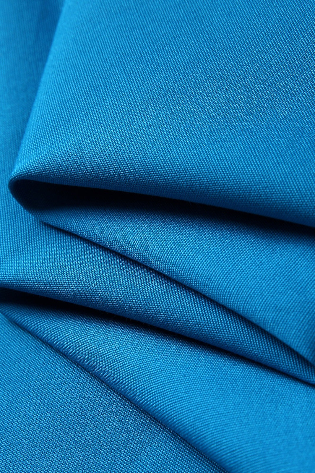 Short Waist Apron - 100% cotton canvas - Azure - View