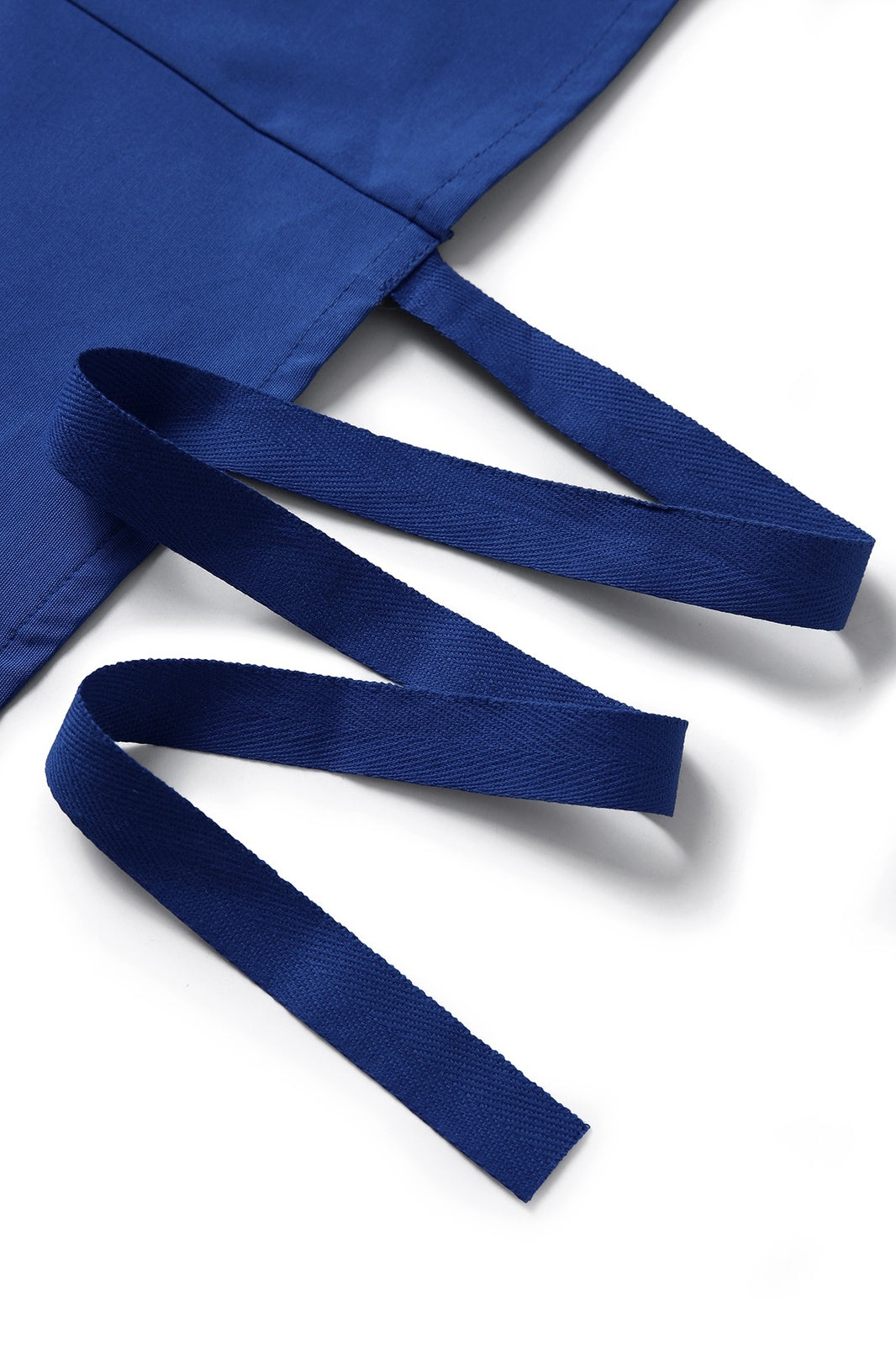 Long Waist Apron - 100% Cotton Canvas - Royal Blue - View