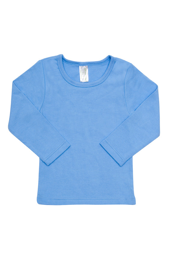Babies Long-Sleeve T-shirt - Sky Blue - Front