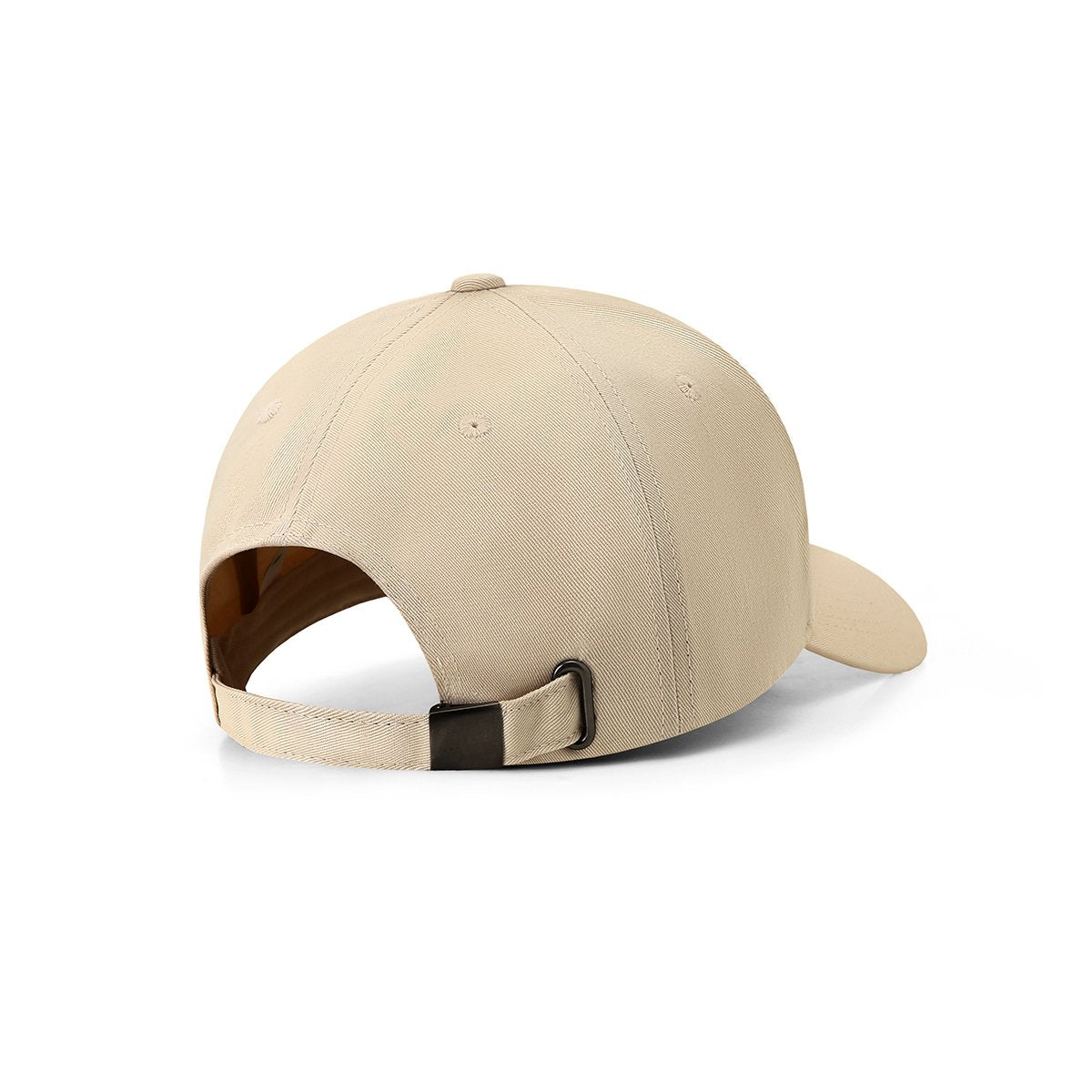 Heavyweight 280gsm 100% cotton drill 5 panel cap - Natural - Back
