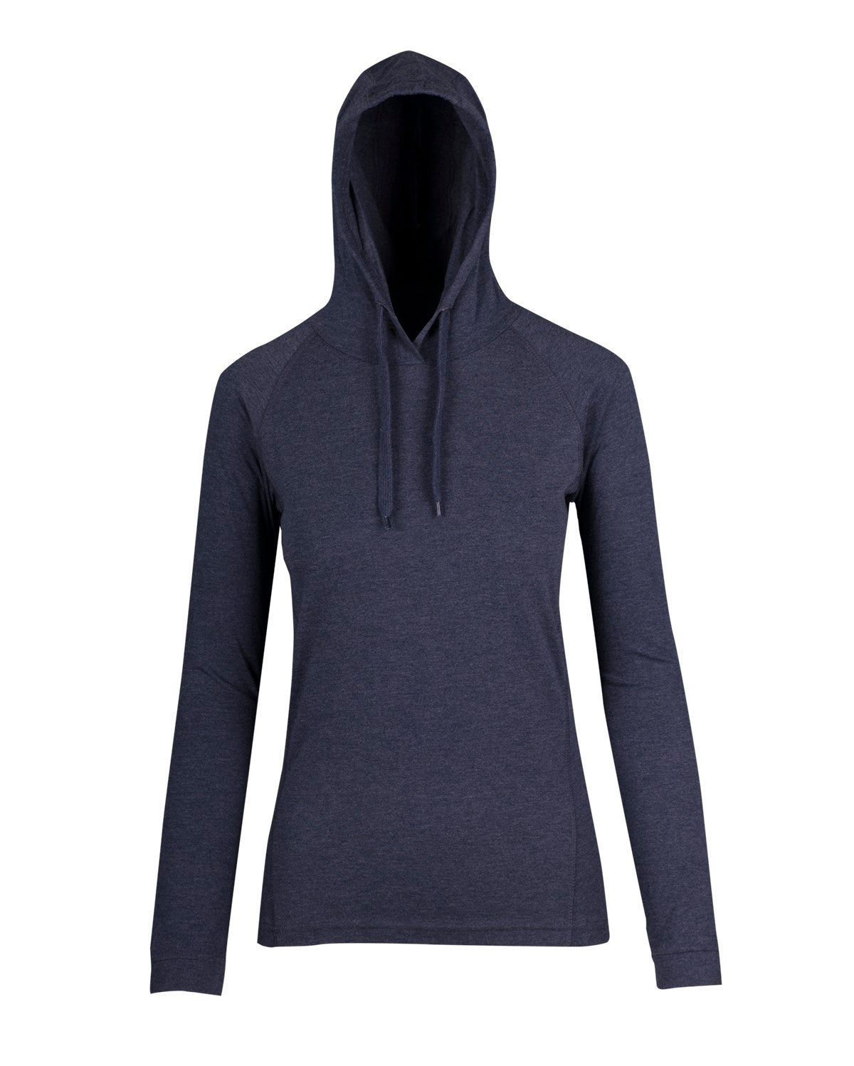 Women's fusion T-shirt Hoodie - Navy Marl - Front