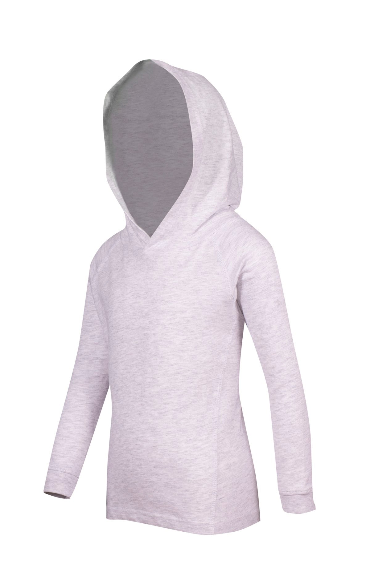 KIDS FUSION TSHIRT HOODIES - White Marl - Side