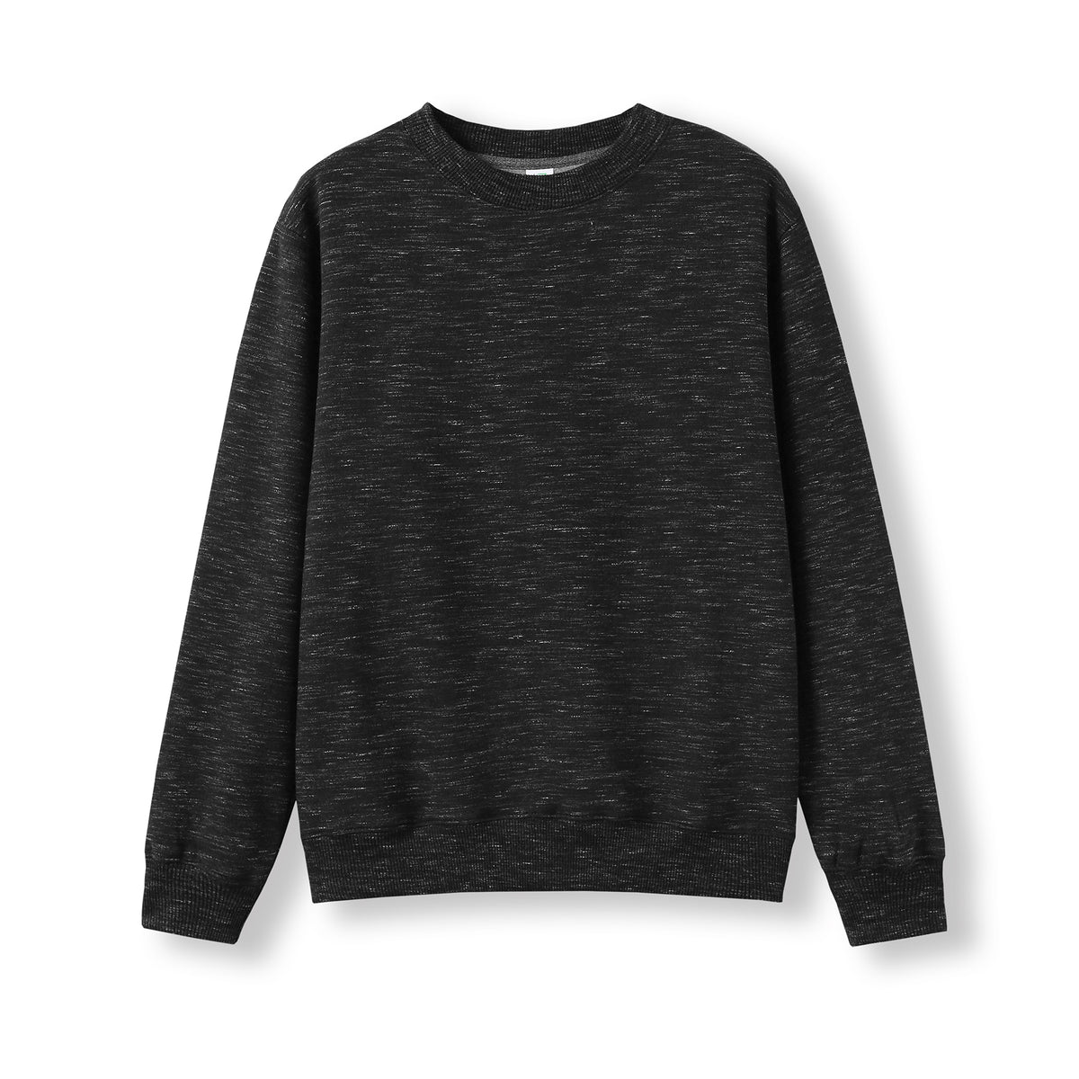 Kids Crew Neck Sloppy Joes - Black Marl - Front