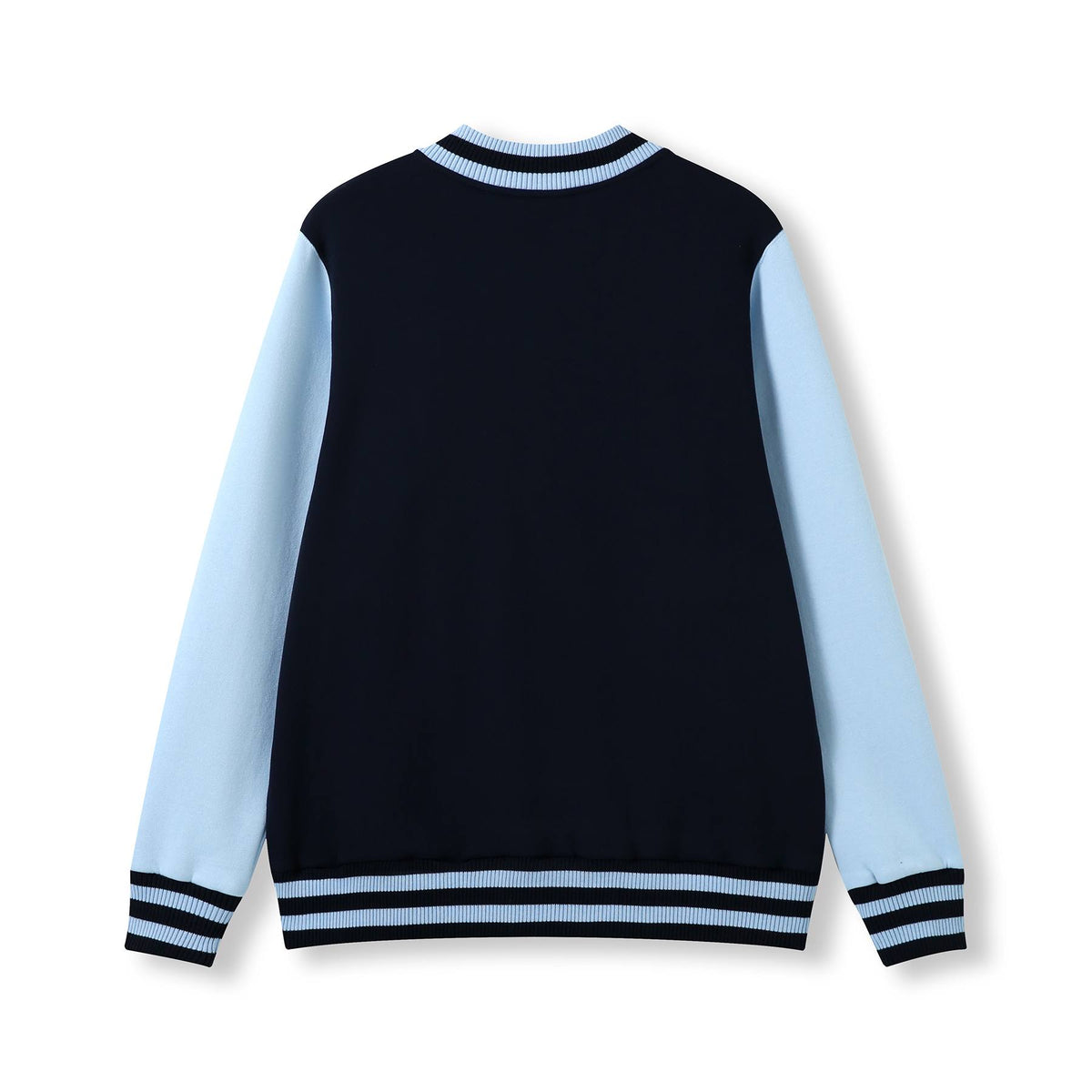 Mens Varsity Jacket - Navy/Sky - Back