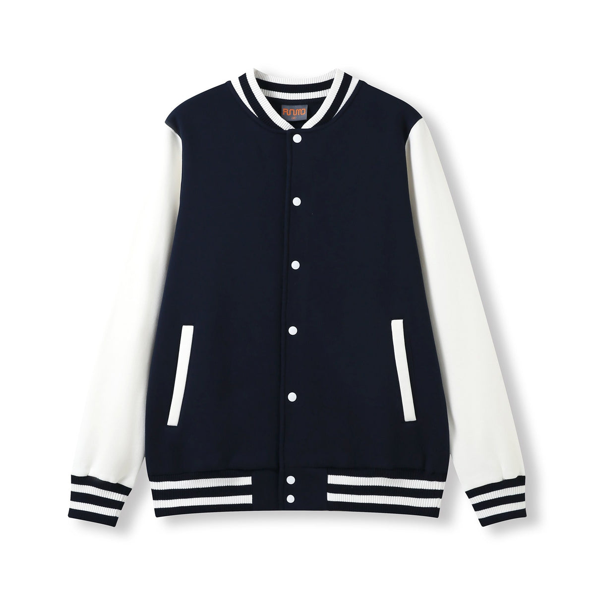 Mens Varsity Jacket - Navy/White
