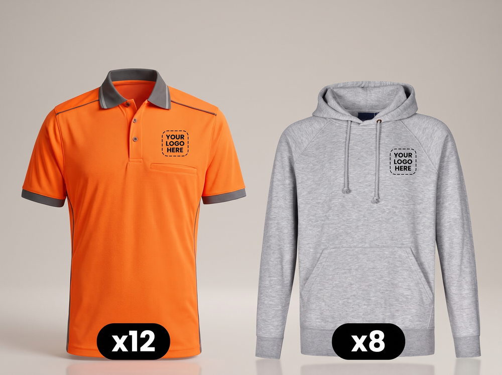 Hi-Vis Polo + Hoodie Mix