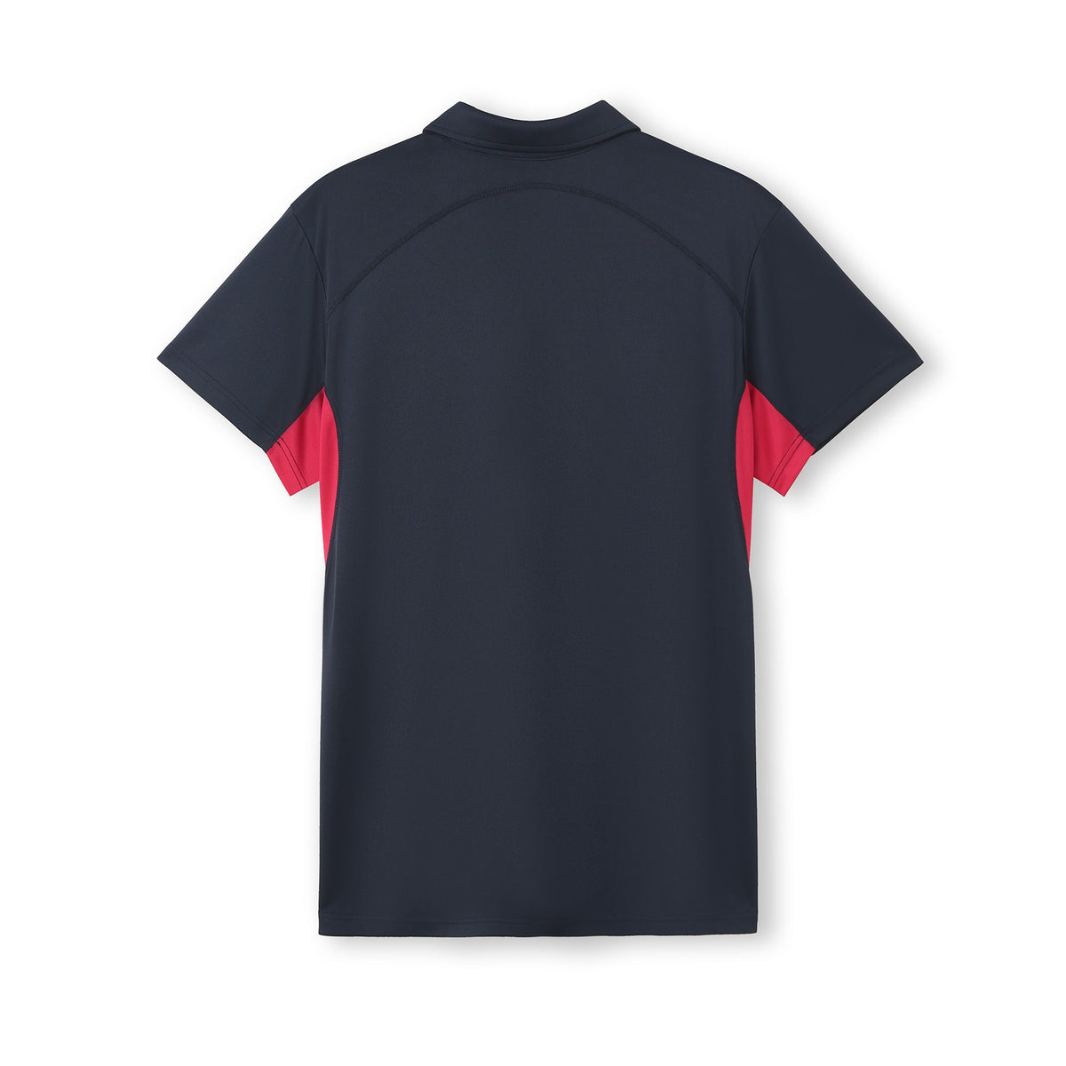 Men's Accelerator Polyester Polo - Navy/Red - Back