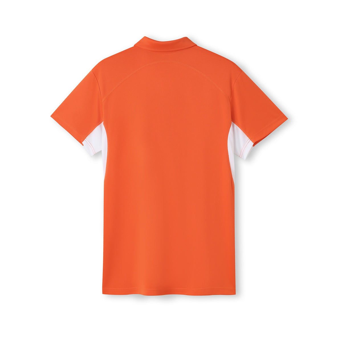 Men's Accelerator Polyester Polo - Orange/White - Back