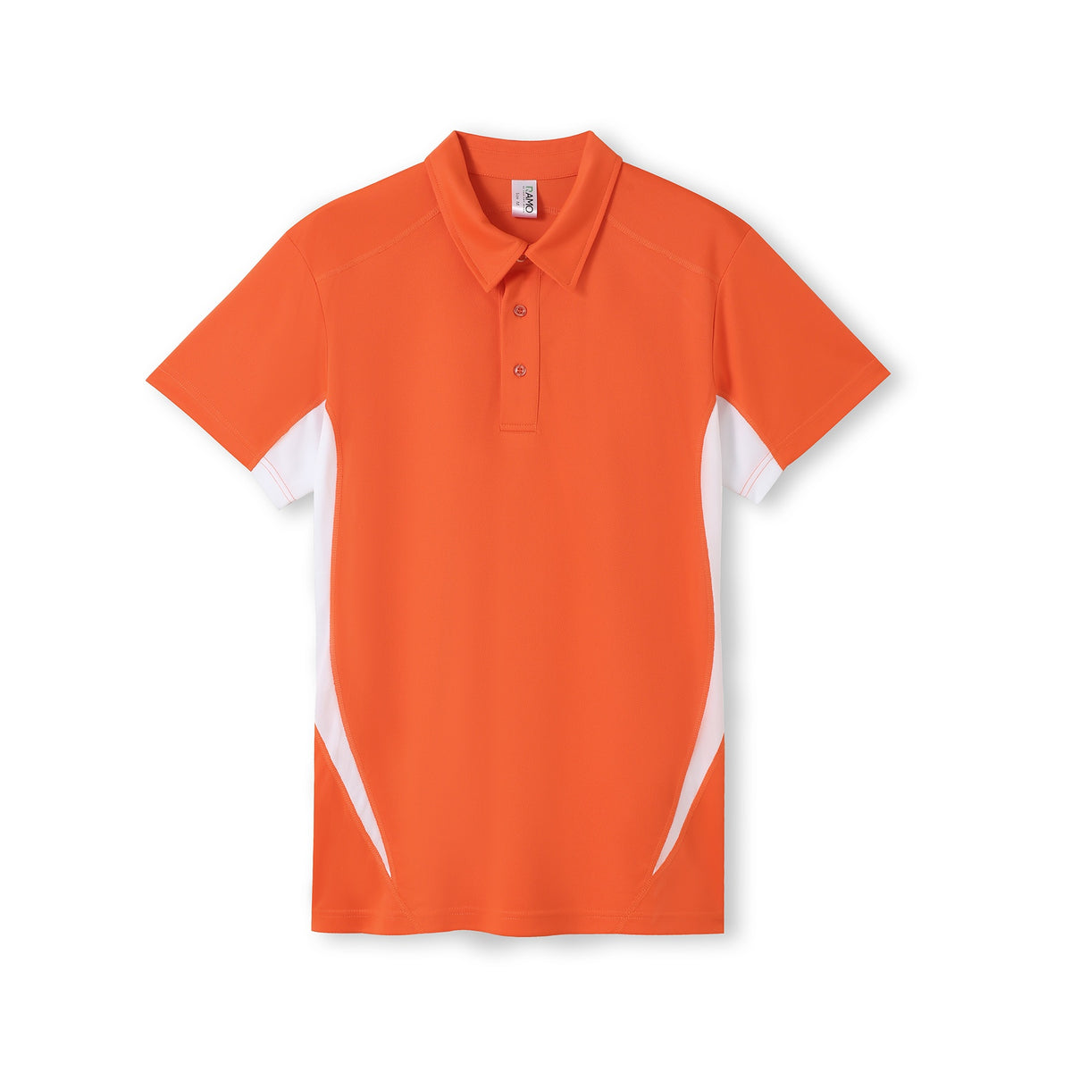 Men's Accelerator Polyester Polo - Orange/White