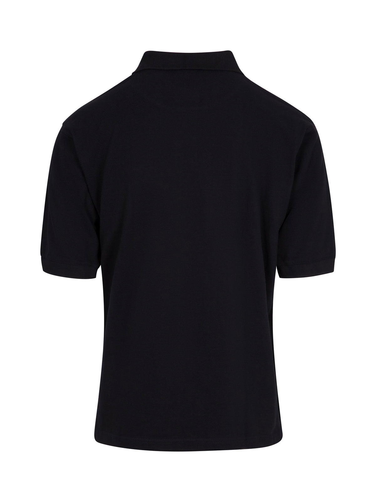 Men's Cotton Pigment Dyed Polo - Black - Back