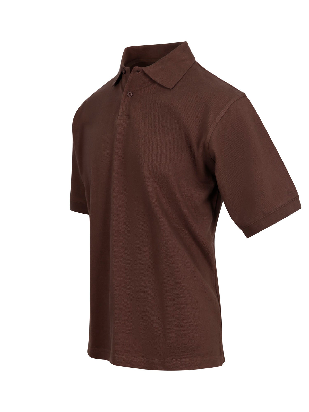 Men's Cotton Pigment Dyed Polo - Brown - Side