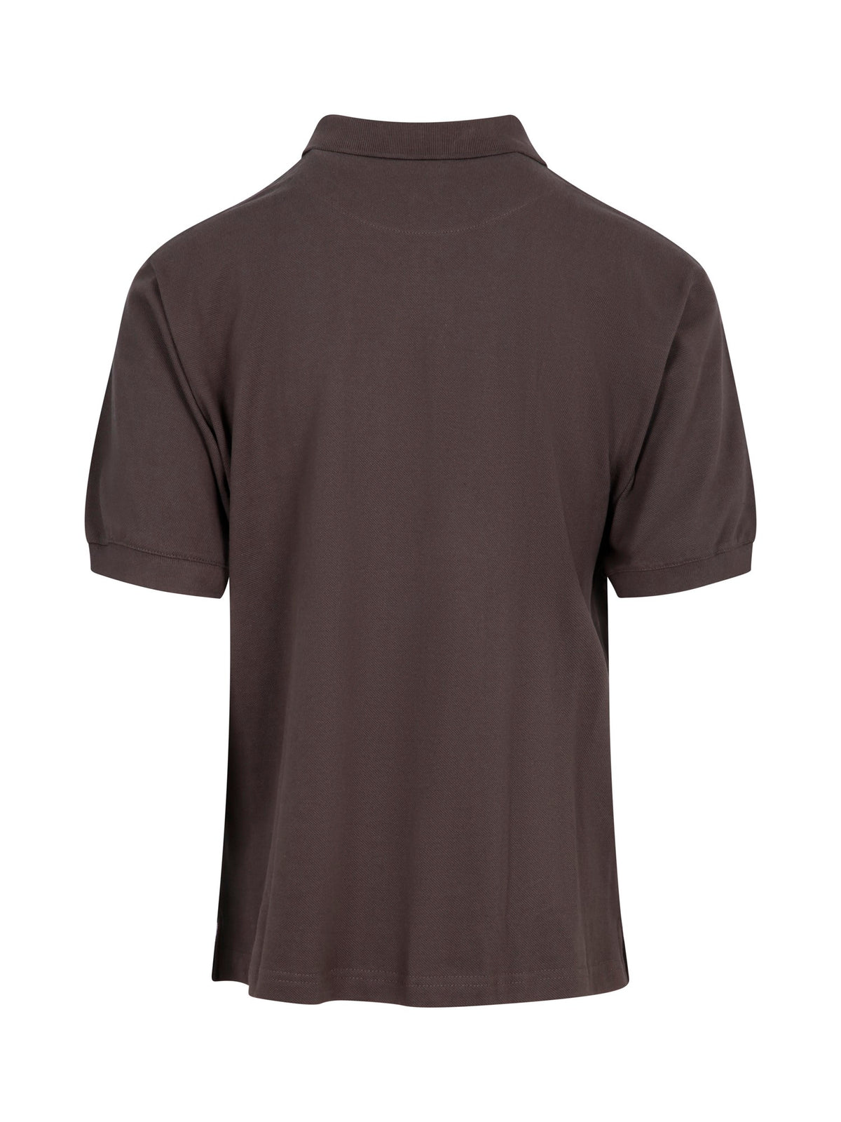 Men's Cotton Pigment Dyed Polo - Charcoal - Back