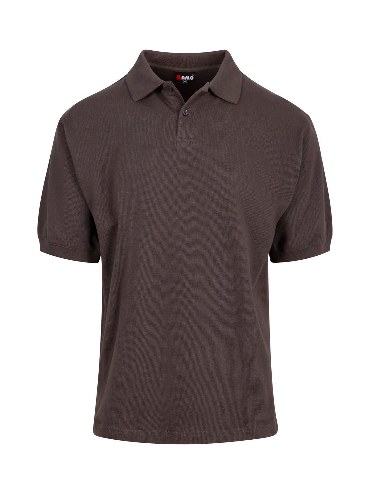 Men's Cotton Pigment Dyed Polo - Charcoal - Front