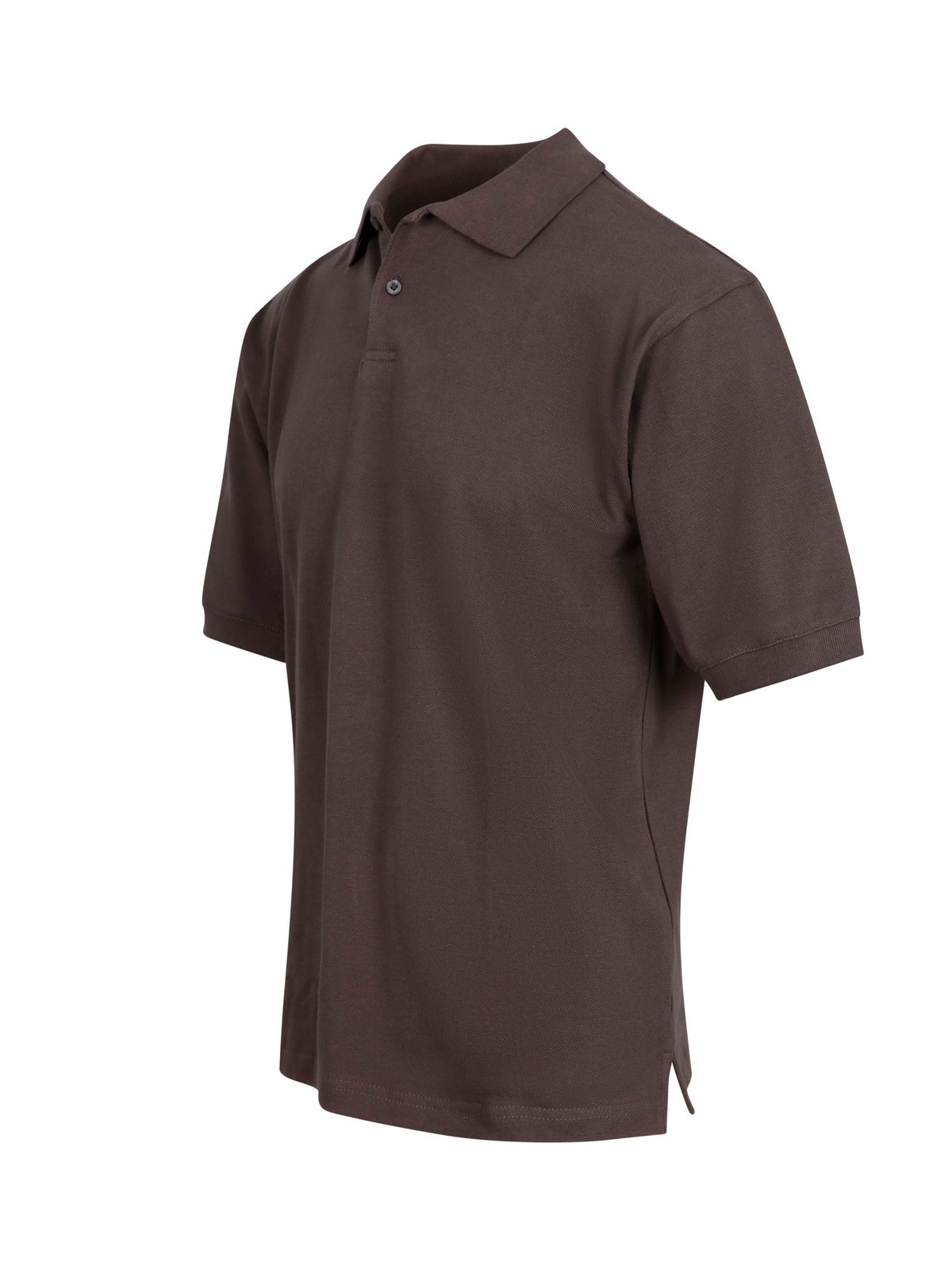 Men's Cotton Pigment Dyed Polo - Charcoal - Side