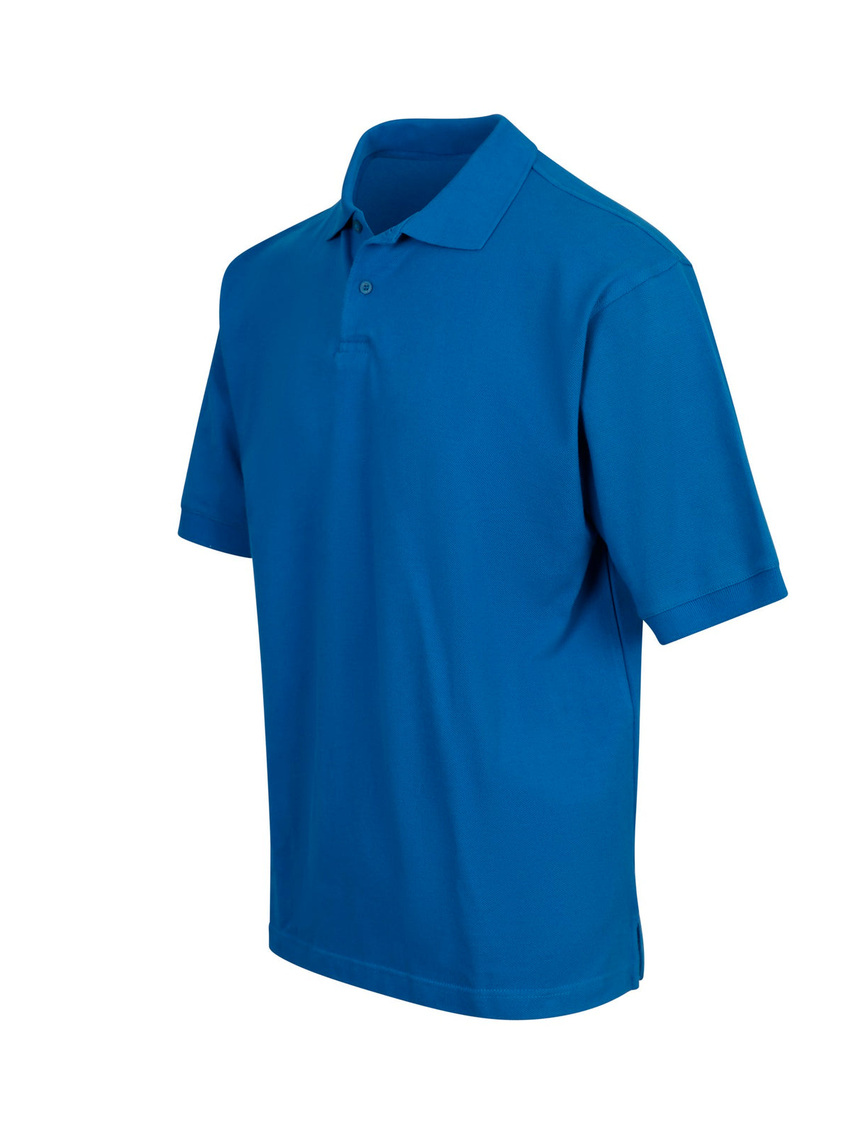 Men's Cotton Pigment Dyed Polo - Sapphire - Side