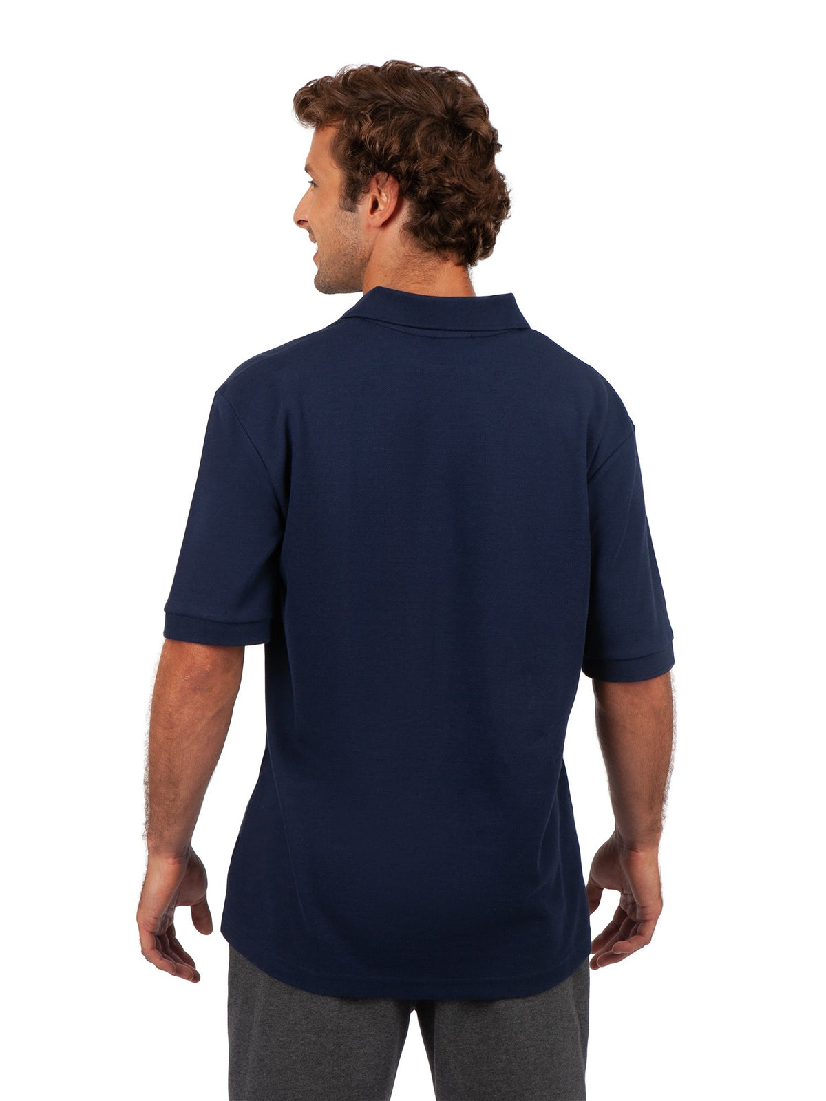 Men's Cotton Pique Knit Polo - view